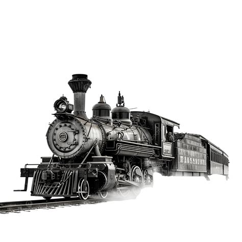 Vintage Steam Train Locomotive, Steam Train, Train, Locomotive PNG ...