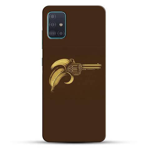 COLORflow Samsung A51 Back Cover | Funky Banana Gun Art Yellow Brown ...