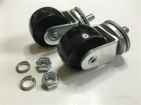 Floor Jack Casters, All Steel (2 Piece Set): Amazon.com: Industrial ...