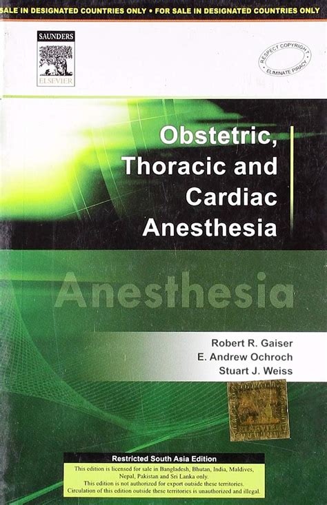 Buy Obstetric, Thoracic and Cardiac Anesthesia Book Online at Low ...