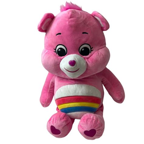 60cm Pink rainbow care bear (s)