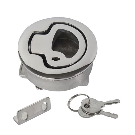 316 Stainless Steel Floor Buckle Ship Yacht Round Pull Ring Door Lock ...