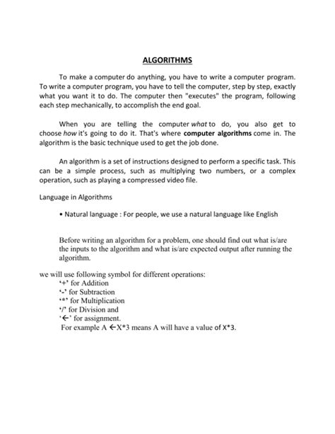 Image result for How to Write a Basic Algorithm