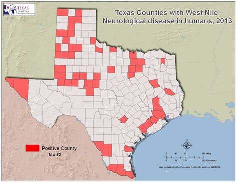 2013 Texas West Nile Virus Maps | Texas DSHS