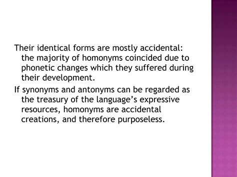 Homonymy | PPT