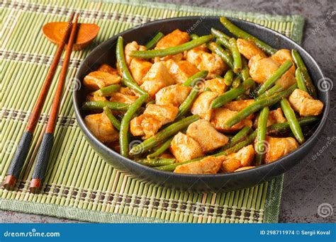 Phat Phrik Khing or Pad Prik King is a Thai Stir-fried Red Curry with ...