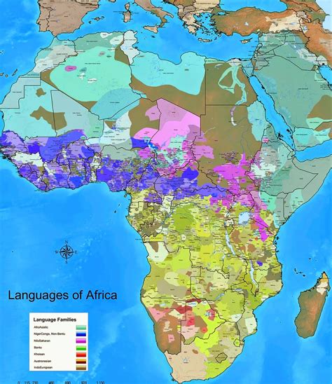 Languages of Africa - Vivid Maps