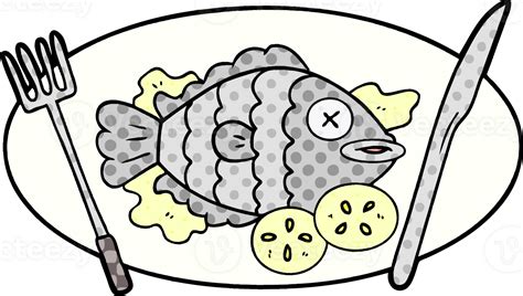 Image result for Cooked Cod Cartoon