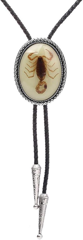 Buy HUABOLA CALYN Bolo tie, Handmade Round Shape Western Cowboy Bola ...