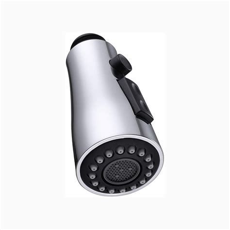 Angle Simple Chrome Kitchen Faucet Spray Head Replacement Parts With Pause Mode - Kitchen ...
