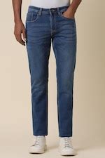 Buy Men Blue Slim Fit Mid Wash Jeans Online - 945872 | Allen Solly