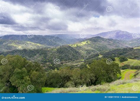 View Towards Santa Cruz Mountains from Calero Reservoir County Park on ...