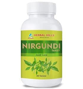 Buy Herbal Hills Nirgundi tablets (Vitex negundo) 500mg for Joint Care ...
