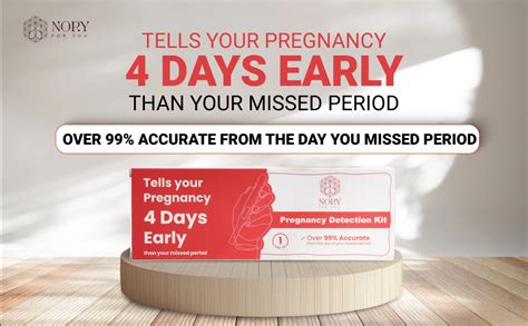 Buy Nory Pregnancy Test Kit for Women, Tells Pregnancy 4 Days Early ...
