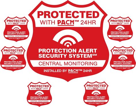 Buy Home Security System Alarm Yard Sign & 6 Alarm STATIC CLING ...