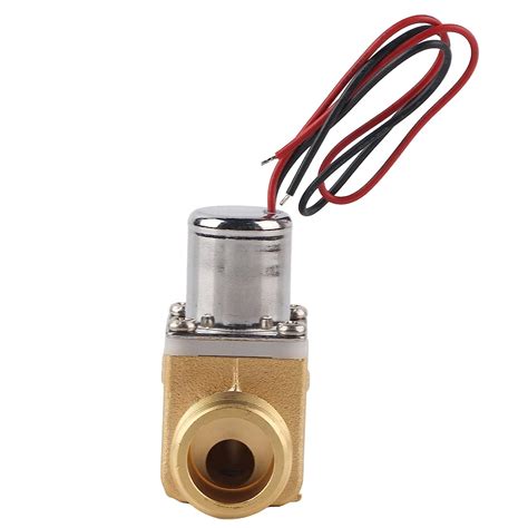 DC 3.6V 1/2 Electric Solenoid Valve, Copper Water Flow Pulse Automatic ...