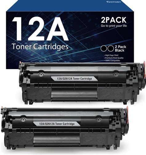 Amazon.com: 12A Toner Cartridge Replacement for HP 12A Q2612A Work with ...