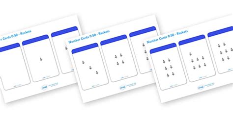 Count the Rockets Activity Cards (1-10)