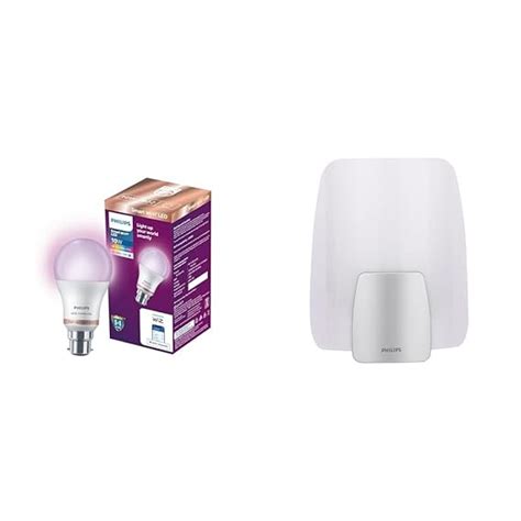 Philips Smart Lighting | WiFi LED B22 (10W) + Comet Wall Lamp | 16M ...