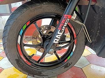 Piston Graphics Scooty Rim Stickers Kit Pro PGRacing Series in Red ...
