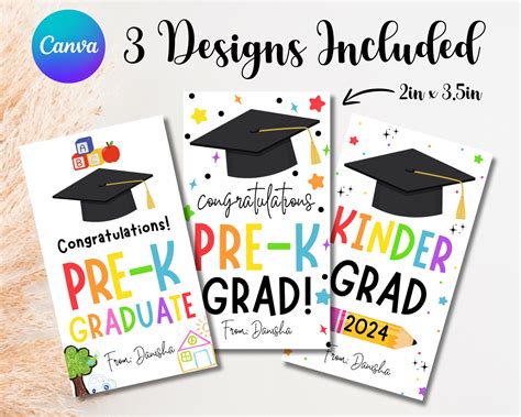 PRE-K Graduation Tags, Congratulations PRE-K Graduation Gift Tags, Pre ...