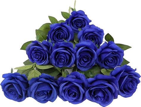 Artificial Rose Flower Blush Flowers Pink Roses Silk Flowers pcs with ...