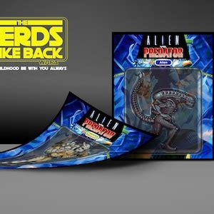 Alien Vs Predator Characters Prints Retro Video Game Art Action Figure ...