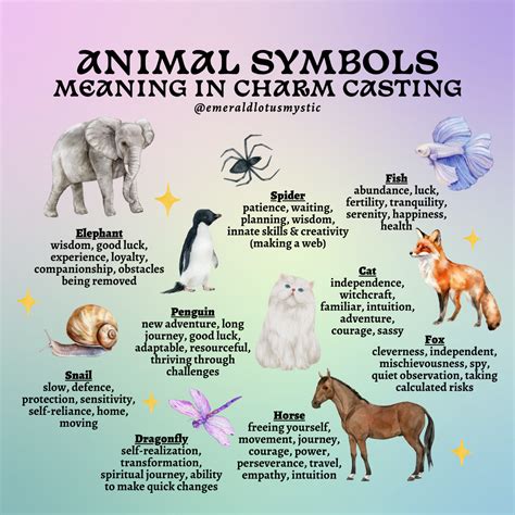 Animal Symbolism | Charm Meanings in Charm Readings — Emerald Lotus