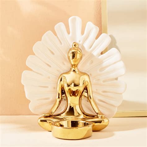 Buy Brighton Ceramic Yogi Figurine with T-Light Holder from Home Centre ...