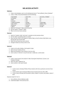 Image result for Exercises On Query Database Using Access