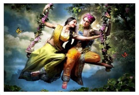 The Creative Solution Radha KRISHNA on Flower Swing | Poster for Radha ...