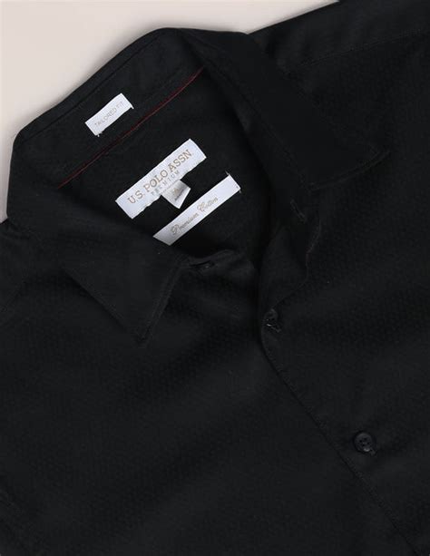 Cutaway Collar Self Design Shirt – U.S. Polo Assn. India
