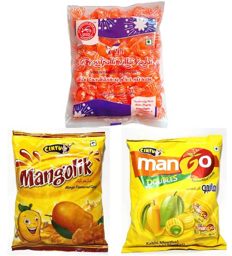 Cintu Mango Doubles Centerfilled Candy - Pack of 150 + Mangolik Falvour ...