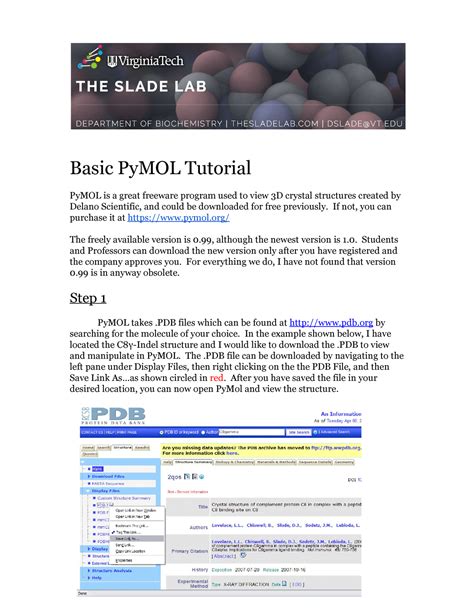 Image result for PyMOL Demo