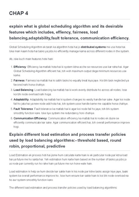 Distributed Computing Chapter 4 - CHAP 4 explain what is global ...