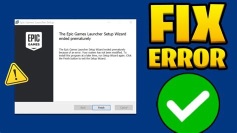 Epic Games Launcher Setup Error 的图像结果
