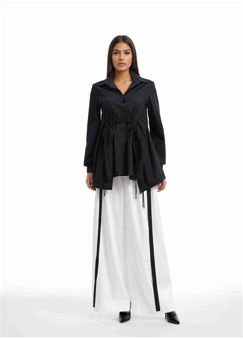 AKOK Multicolor Cotton Draw String Shirt and Trousers Co-ords