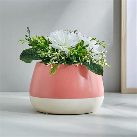 Buy Garnet Grace Ceramic Planter from Home Centre at just INR 399.0