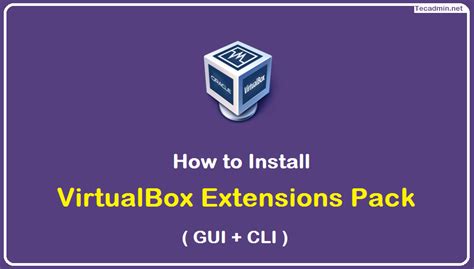 Image result for Comment Activation Extension VirtualBox