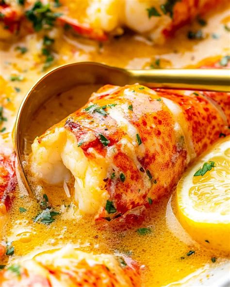 Butter Poached Lobster Recipe - YummyHere