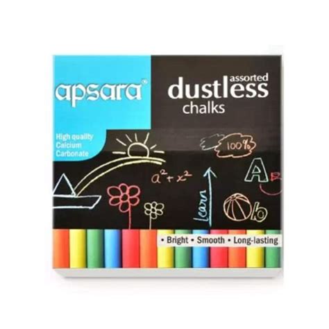 Chalks | Apsara Basic NA Dustless (100 Sticks) | Starial