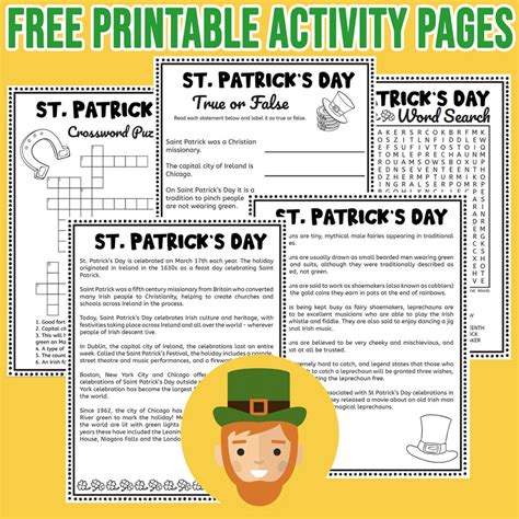 Printable St Patrick's Day Worksheets Pack
