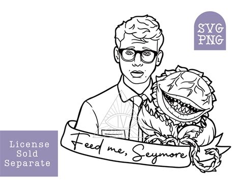 Little shop of horrors audrey png svg feed me seymore digital pattern ...