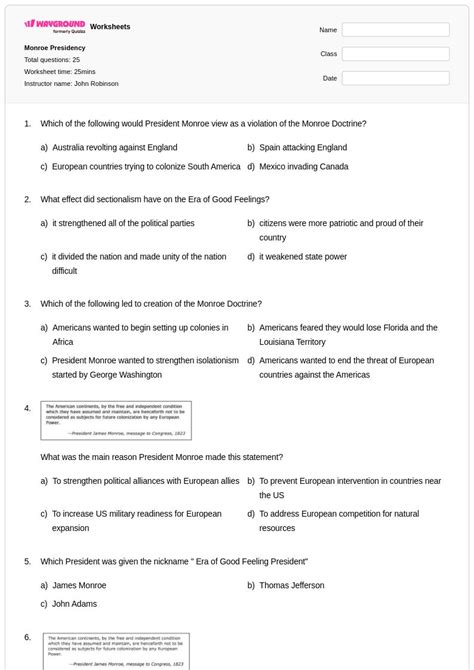 50+ Causes of the Spanish-american War worksheets for Class 12 on ...