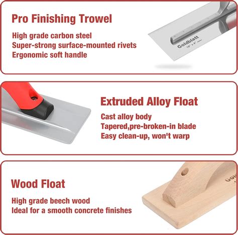 Buy Goldblatt 16 oz. Low Recoil Rubber Mallet & 8 Piece Masonry Hand ...