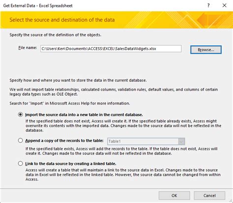 Image result for Import Excel File into Access