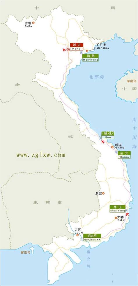 越南地图 高清版-北京中国国旅