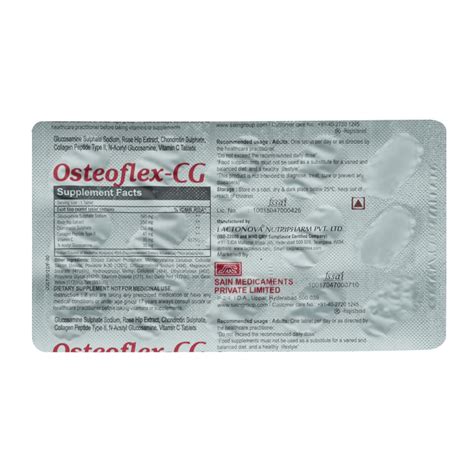 Osteoflex-CG Tablet 15's Price, Uses, Side Effects, Composition ...