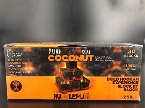 Original Hufflepuff Coconut Coal for hookah sheesha (natural coal) – AREA44