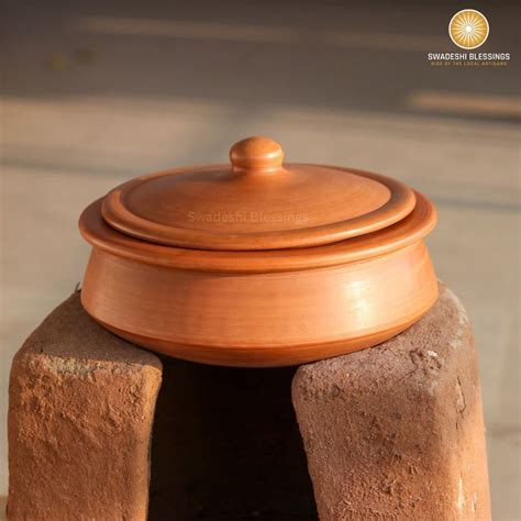 Unglazed Clay Pot for Cooking | Earthen Kadhai | Kerela Handi | Clay H ...